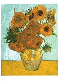 ポストカード アート ゴッホ「ひまわりの花瓶」105×148mm 名画 花 メッセージカード 郵便はがき コレクション(VD6036)