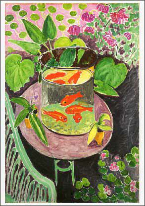 楽天市場 ポストカード アート マティス 金魚 148 105mm 名画 メッセージカード 郵便はがき コレクション Vd15 ユージニア 楽天市場店