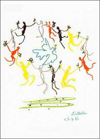 ポストカード アート ピカソ「ドローイング(青年の踊り)」105×148mm 名画 メッセージカード 郵便はがき コレクション(VD8481)
