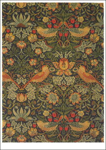 ポストカード アート ウィリアムモリス「いちご泥棒」105×148mm 名画 花 メッセージカード 郵便はがき コレクション(VD2723)