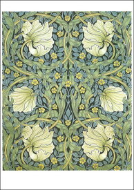 ポストカード アート ウィリアムモリス「ピンパーネル」105×148mm William Morris 思想家 花 メッセージカード 郵便はがき コレクション(VD2887)