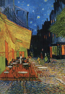 ポストカード アート ゴッホ「夜のカフェテラス」105×150mm 名画 メッセージカード 郵便はがき コレクション(BK066)
