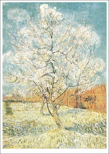 ポストカード アート ゴッホ「桃の木」105×148mm 名画 メッセージカード 郵便はがき コレクション(VD5127)