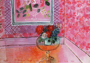 ポストカード アート デュフィ「バラ色の人生」105×148mm 名画 メッセージカード 郵便はがき コレクション(VD8301)