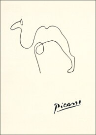 ポストカード アート ピカソ「ドローイング(ラクダ)」105×148mm 名画 動物 メッセージカード 郵便はがき コレクション(VD8462)