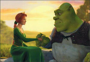 ポストカード シネマ「シュレック(2001年)」(ファンタジー/アドベンチャー/アニメーション映画)「フィオナ姫」105×150mm 洋画 メッセージカード 郵便はがき