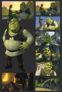 ポストカード シネマ「シュレック(2001年)」(ファンタジー/アドベンチャー/アニメーション映画)105×150mm 洋画 メッセージカード 郵便はがき