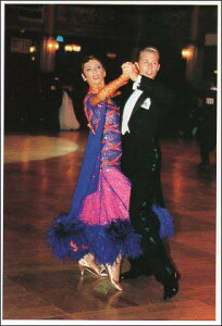 �|�X�g�J�[�h �J���[�ʐ^ BLACKPOOL FINALISTS Chris Hawkins & Hazel Newberry 103×150mm �X�ւ͂��� ���b�Z�[�W�J�[�h