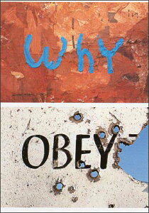 |XgJ[h J[ʐ^uWhy OBEYv105×150mm Xւ͂ bZ[WJ[h