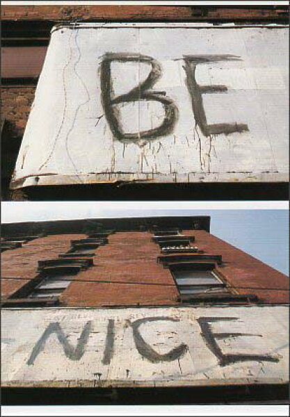 ポストカード カラー写真「BE NICE」105×150mm 郵便はがき メッセージカード