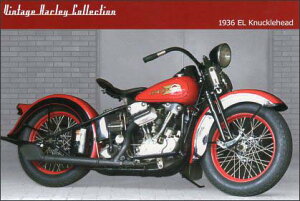 |XgJ[h J[ʐ^ oCNu1936 EL Knuckleheadv105×150mm L Xւ͂ bZ[WJ[h
