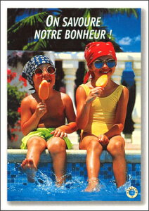 |XgJ[h J[ʐ^u2l̎qv105×150mm T}[J[h C r[` bZ[WJ[h ĕ (FLG-133)