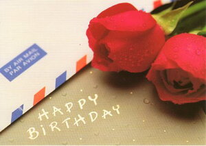 |XgJ[h J[ʐ^ Ԃoƕ(HAPPY BIRTHDAY) 105×148mm Xւ͂ bZ[WJ[h