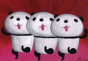 ポストカード イラスト 大月かずみ「ご機嫌さん」105×150mm 郵便はがき 絵はがき メッセージカード(KO-003)