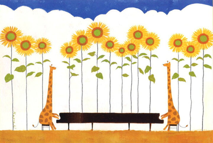 楽天市場 ポストカード イラスト 山田和明 夏の夢 100 148mm 絵本作家 楽器 音楽 ミュージック 郵便はがき メッセージカード Ky080 ユージニア 楽天市場店