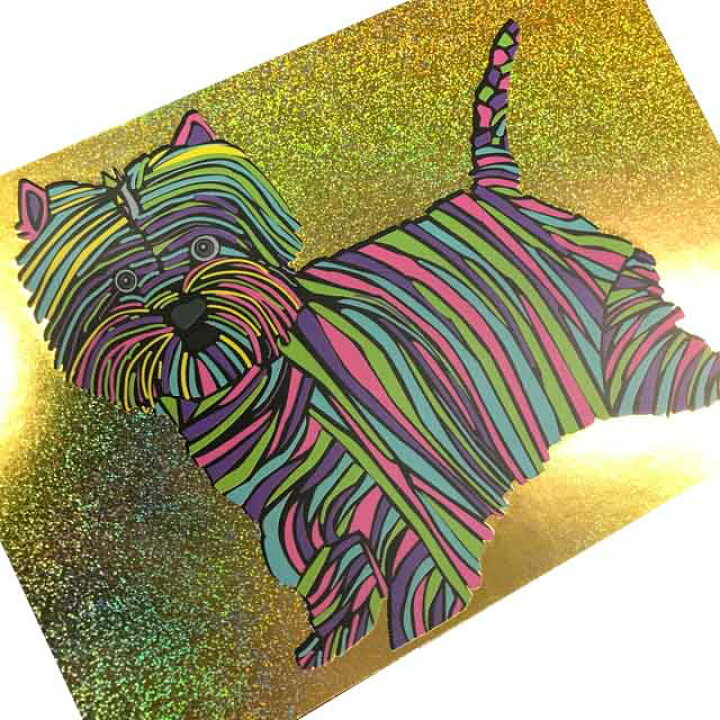 楽天市場 ポストカード イラスト カラフルな犬 箔押し加工あり メッセージカード 動物 イヌ ゴールド おしゃれ 贈り物 フランス製 Pop038 ユージニア 楽天市場店 楽天市場 ポストカード イラスト カラフルな犬 箔押し加工あり メッセージカード 動物 イヌ ゴールド おしゃれ 贈り物 フランス製 Pop038 ユージニア 楽天市場店