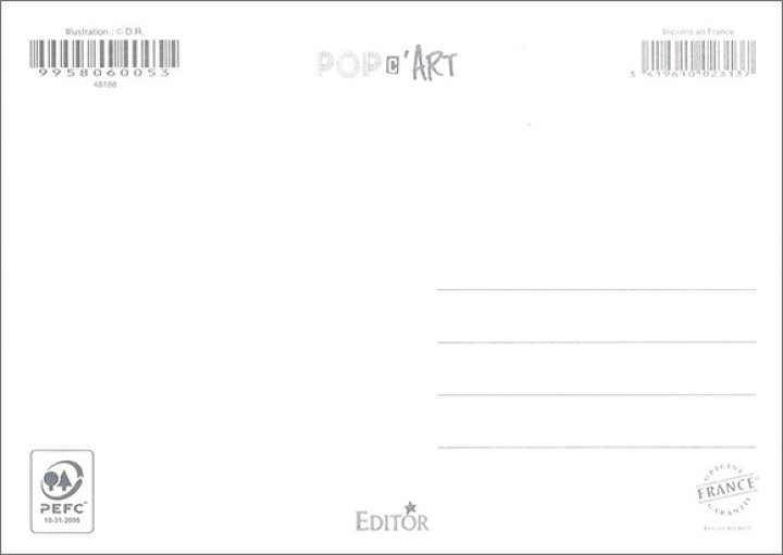 楽天市場 ポストカード イラスト カラフルな魚 箔押し加工あり メッセージカード 海 おしゃれ 贈り物 フランス製 Pop053 ユージニア 楽天市場店