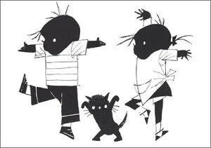 �|�X�g�J�[�h �C���X�g �G�{ �t�B�[�v�E���F�X�e���h���v�u�C�b�v�ƃ��l�P�ƔL�E���ǂ��v105×150mm(BK4230)