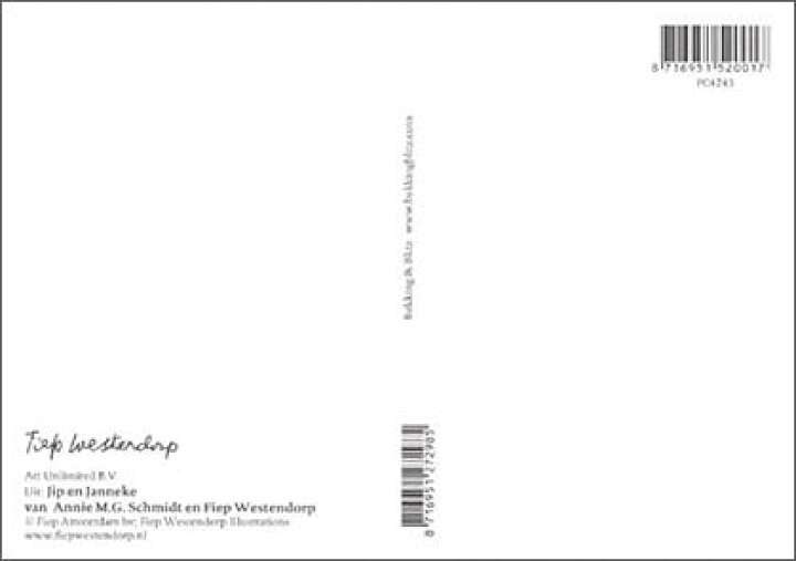 楽天市場 ポストカード イラスト 絵本 フィープ ヴェステンドルプシリーズ イップとヤネケ こども 猫 犬 誕生日 150 105mm Bk4243 ユージニア 楽天市場店