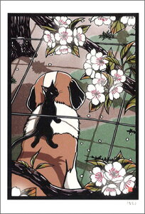 |XgJ[h CXg ؗ ؂G̐EuȂv100×148mm bZ[WJ[h Xւ͂