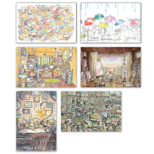 |XgJ[h6Zbg 킢݂ 100×150mm CXg[^[ Xւ͂ bZ[WJ[h 킢(MK-SET2)