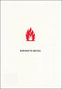 �|�X�g�J�[�h ���b�Z�[�W �J���g�[�G���uBURNING TO SEE YOU/���Ȃ��ɉ�����v105×150mm �X�ւ͂���(K649)