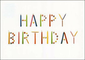 |XgJ[h bZ[W Jg[GuHAPPY BIRTHDAY/a߂łƂv105×150mm Xւ͂(K693)