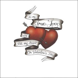 O[eBOJ[h yo^CzuTo my true love with all my heart on valentine's dayvyTCY/165×165mmzy̐F/ԁzy/nzyf{XHz(S278)