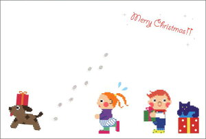 |XgJ[h NX}X Vu܂āIv100×148mm v[g  L Ck lR CXg hbg G͂