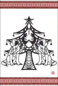 |XgJ[h NX}X ؗ 肦uȂ̃c[Eo[v100×148mm  Ck hbO c[ iF ؂G G͂ G