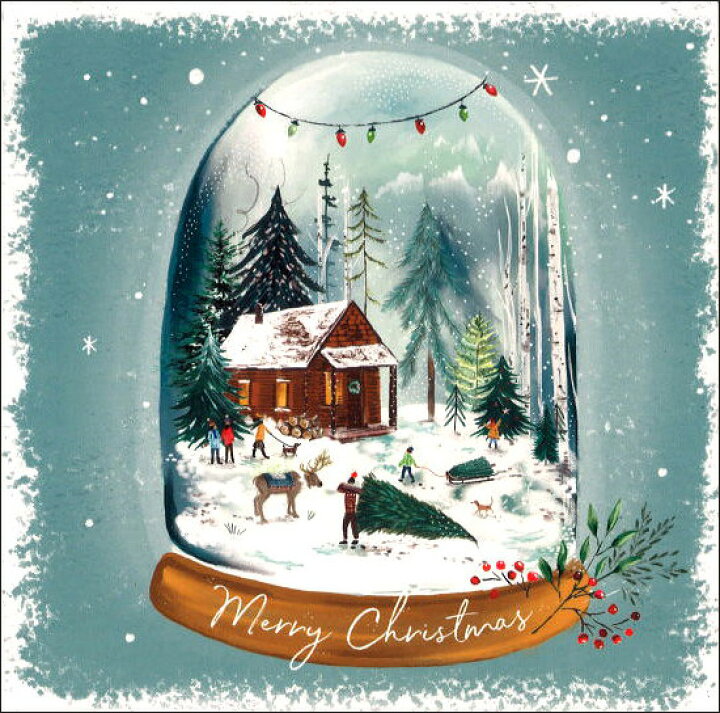 グリーティングカード クリスマスカード クリスマスの12日 メッセージカード 白 封筒付き グリーティングカード クリスマスカード クリスマスの12日 メッセージカード 白 封筒付き