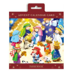 アドベントカレンダー クリスマス カードタイプ グリーティングカード 封筒付き