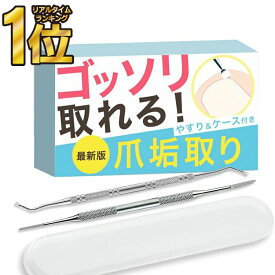 【 楽天1位受賞★レビュー特典付き 】＼クーポンで最大20％OFF！／ゾンデ 爪垢取り 甘皮処理 ネイルケア 足 巻き爪 巻爪 やすり 爪やすり 爪ヤスリ ステンレス 甘皮リムーバー 爪ケア 甘皮ケア キューティクルリムーバー 陥入爪 RP1 PKT2-2F