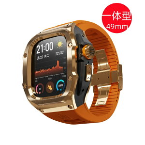 yzAbvEHb` oh Apple Watchh ultra2 Ultra3 Jo[ xg P[X ̌^ 49mm VR XeX Zbg  h X|[c NA  Y Ultra3
