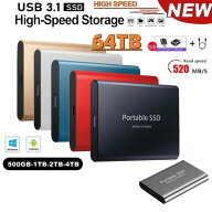 SSD 1TB 外付 ポータブルSSD 外付けハードディス USB-A/USB-C両対応 500GB 超薄型ポータブル ハードディ…