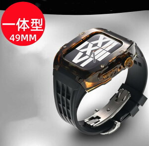 【送料無料】アップルウォッチ バンド Apple Watch Ultra カバー ベルト 10 ケース 一体型 45 mm 49 mm シリコン ステンレス セット おしゃれ 防水 スポーツ クリア 高級 メンズ Ultra3