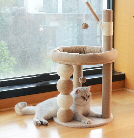 キャットタワー 据え置き型 小型 猫タワー シニア ハウス おもちゃ 麻紐 爪とぎ付き おしゃれ 省スペース 猫 猫用 コンパクト シニア 運動不足 猫ちゃん 組み立て簡単 猫 ねこ ペットグッズ 上品 ミニ おしゃれ