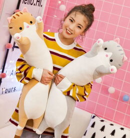 抱き枕 ぬいぐるみ ネコ 抱きまくら ねこぬいぐるみ ヌイグルミ ぬいぐるみ 大きい ねこ 猫 動物 アニマル クッション 大人気 手触り抜群 やわから プレゼント 誕生日 寝具 子供部屋 インテリア クリスマス プレゼント 誕生日 ギフト 50cm 70cm 90cm 110cm 130cm 送料無料