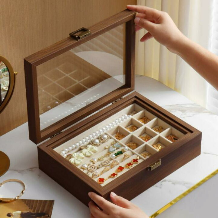 楽天市場】高見え 木製 ジュエリーボックス ジュエリーケース 大容量 