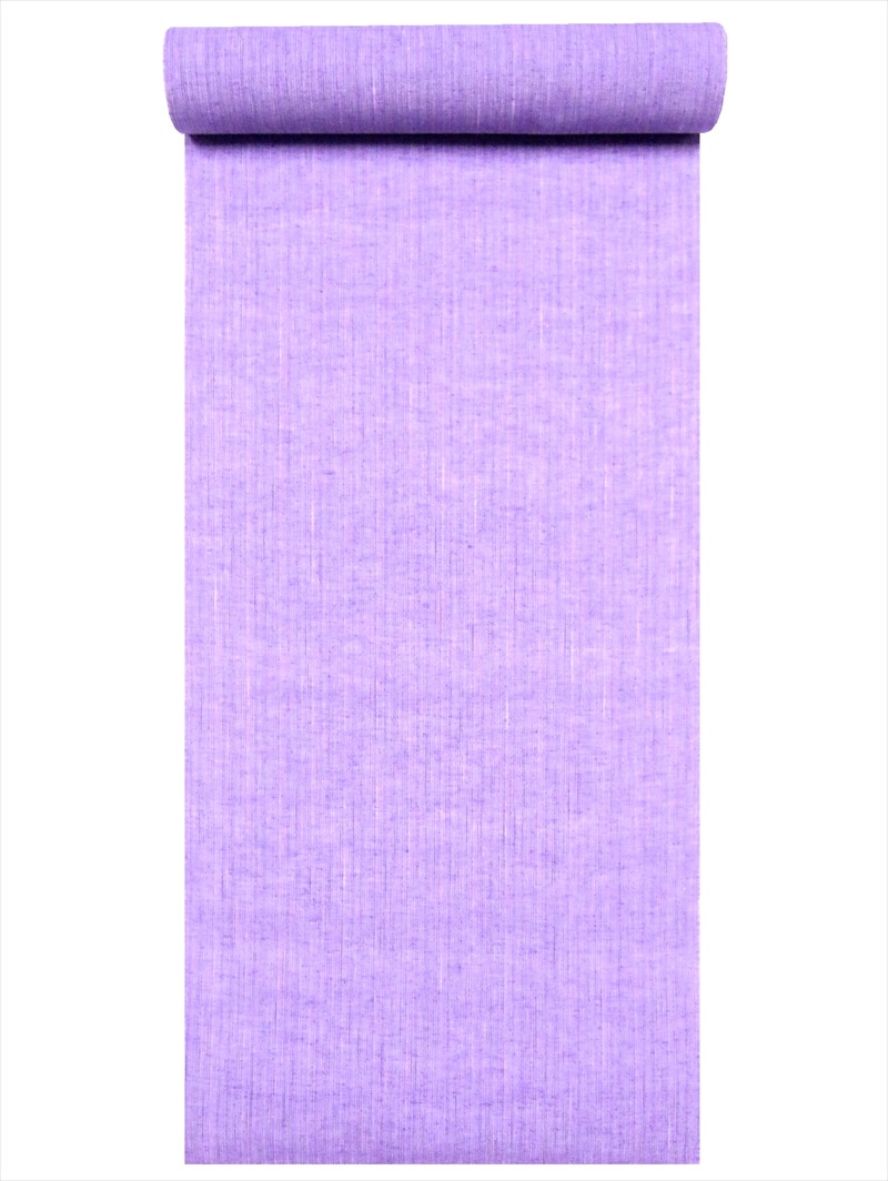 ゆかた生地 キングサイズ巾42cm 浴衣 反物 No.580 タテ筋柄 うす紫地 限定価格セール 激安特価品