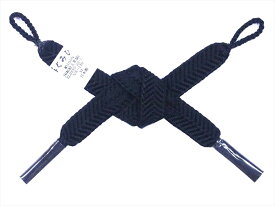 羽織紐 女性用 黒地・hh-42