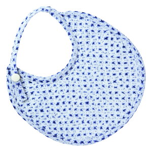 【本日限定・5%オフ】【名入れ刺繍可】スタイ 有松絞り ギフト 日本製 ベビースタイ 女の子 男の子 よだれかけ 丸い お花 無地 幾何学 水色 紺 白 かわいい イニシャル ブランド 綿100% ガ