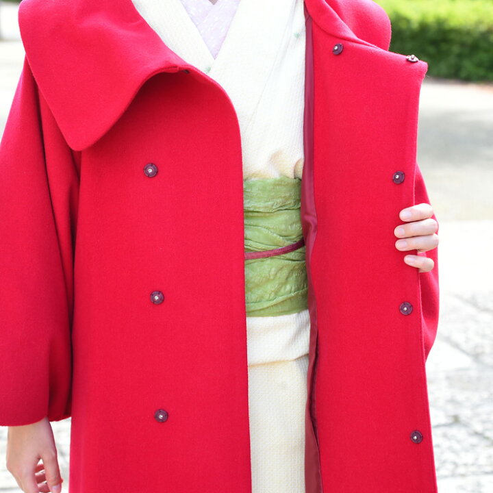 楽天市場】着物コート 和装コート フード付き カシミヤ 着物・和服用 