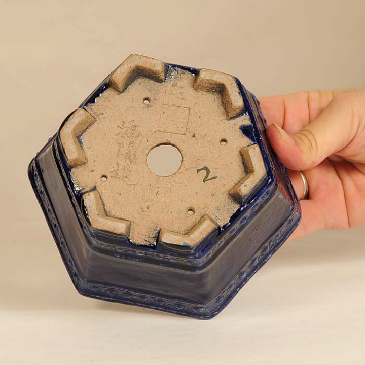 楽天市場】鉢：鴻陽 六角鉢 13.4cm【現】*資材 : 遊恵盆栽 楽天市場店