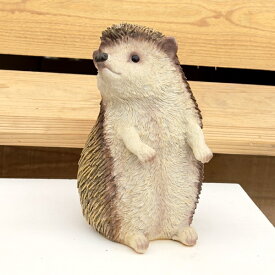 雑貨 置物 フィギュア：ハリネズミ B*hedgehog はりねずみ フィギア H18.3cm アンティーク調