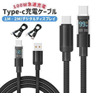 Type-CP[u PDΉ100W/5A }[d [dP[u fW^fBXvC fh~  1m 2m USBP[u typeC to typeC f[^[] iPhone15/16AMacBook Pro/Air iPad ProASamsung Galaxy S21 S20 Note20ASony