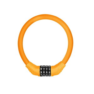 自転車 ダイヤルロック 自転車ロック 鍵 ワイヤーロック ロードバイク 軽量 ダイヤルロック ケーブルロック ダイヤル式 太さ11mm セキュリティ 高切断対抗 盗難防止 頑丈 4色 4桁暗証番号 シ