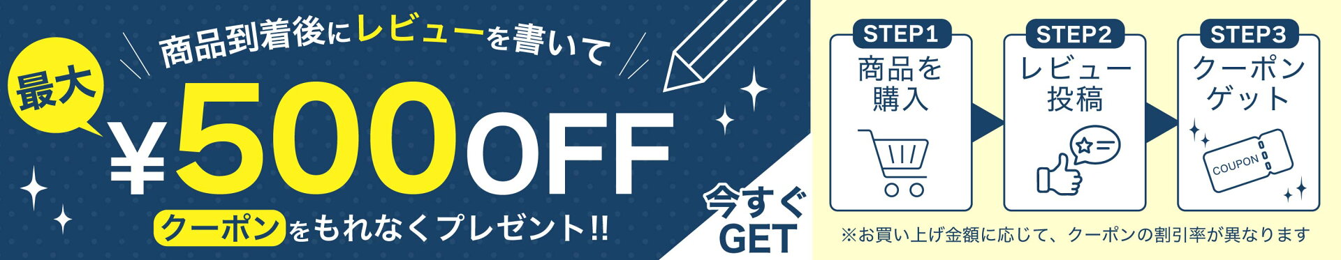 レビュー投稿クーポン