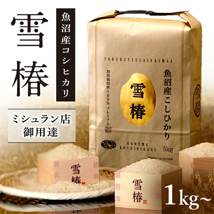 楽天市場】令和6年産 魚沼産コシヒカリ 雪椿 1kg 2kg 5kg 10kg 20kg  