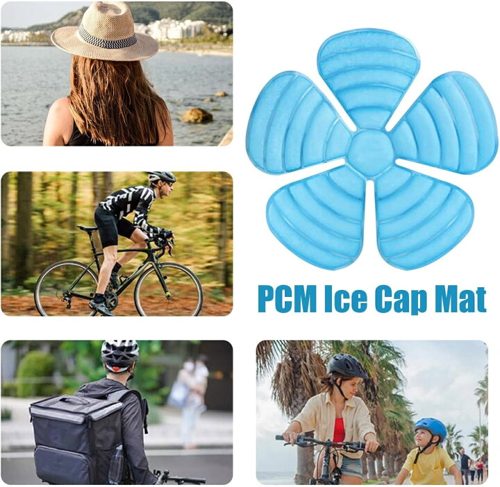 楽天市場】冷却帽子パッド 帽子 保冷剤 ヘルメット インナー PCMアイス 